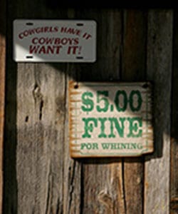 5 fine for whining