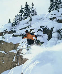 skiing