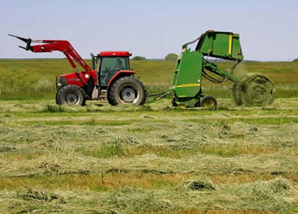 round baler 105hp tractor